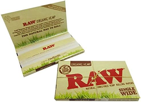 Raw Natural Hemp Rolling Papers Single Wide