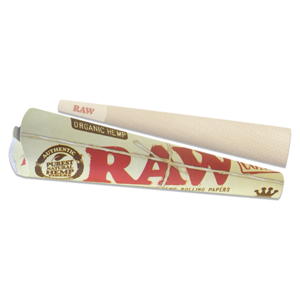 Raw Natural King Size Cones Hemp