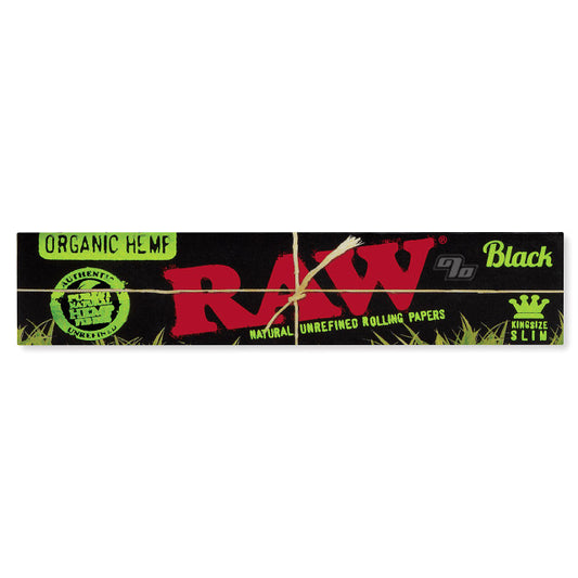 Raw Natural Organic Hemp King Size Slim Black